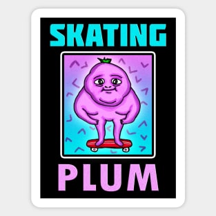 SKATING PLUM Sticker